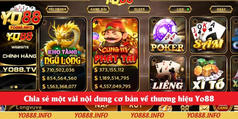Chia sẻ một vài nội dung cơ bản về thương hiệu Yo88
